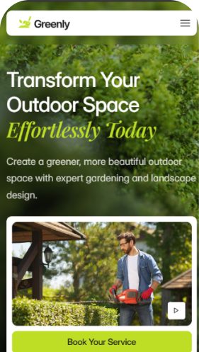 Greenly mobile storefront preview